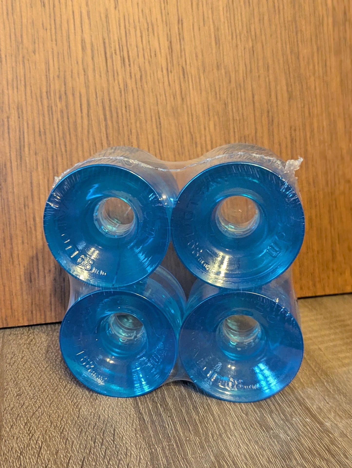 Blue 68mm Seismic 3dm wheels