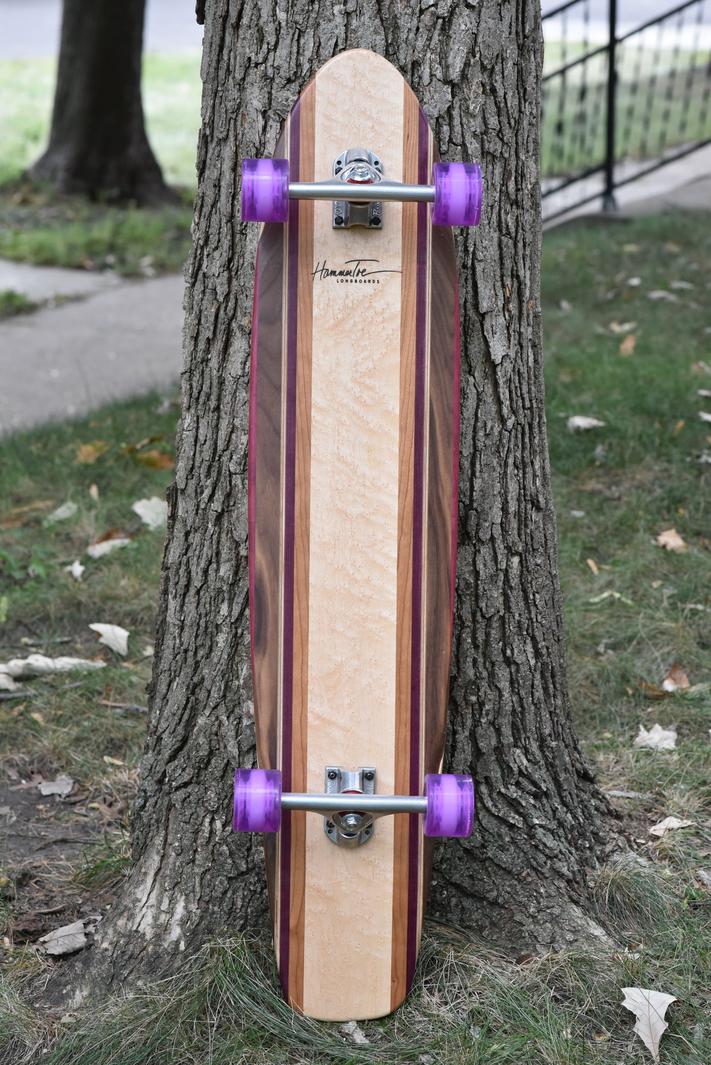 Purple Heart, Birdseye Maple, and Walnut Classic Pintail.